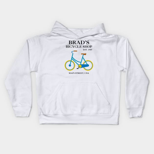 Brad's Bike Shop Kids Hoodie by CreativePhil